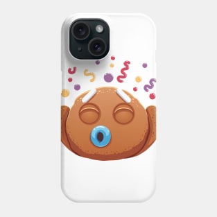 Christmas Sticker, Ginger Man Sticker Phone Case