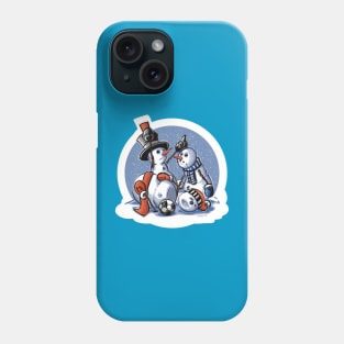 Snowman Red Card Phone Case