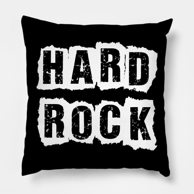 hard rock text design Pillow by lkn