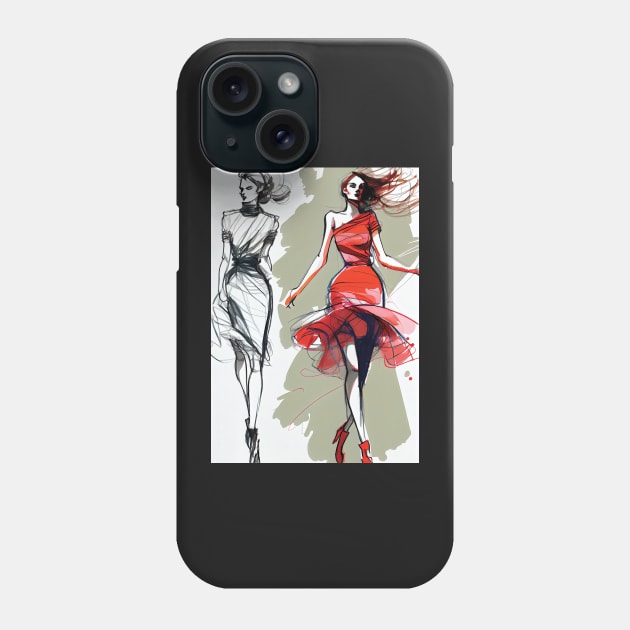 Fashion Illustrations: Elegant and On-Trend Phone Case by Focused Instability