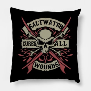 salt water cures all wounds Pillow