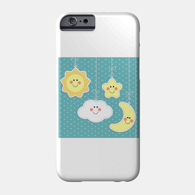 Sun Star Moon Baby Background Clouds - 
