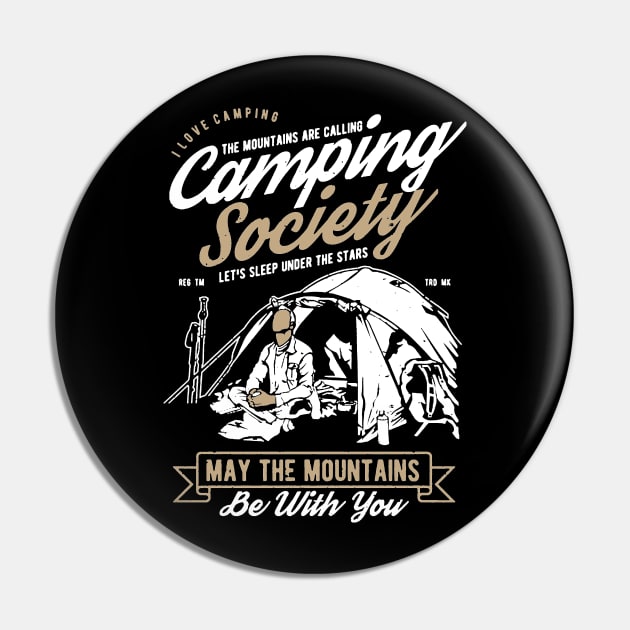 Camping Society Pin by JakeRhodes