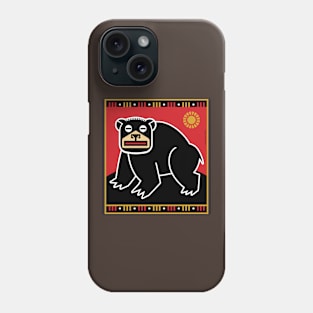 Big Black Bear Plaque Phone Case