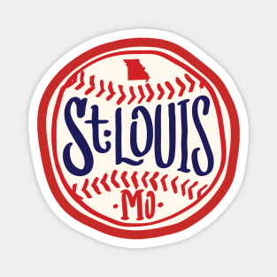 St. Louis Hand Drawn Script Design Magnet