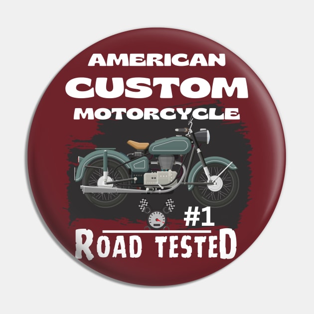 American custom motorcycle Pin by TaansCreation 