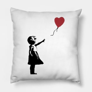 Girl With Balloon Banksy Pillow