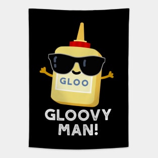 Gloovy Man Funny Super Glue Pun Tapestry