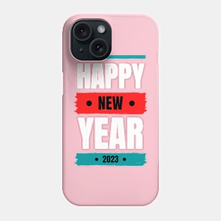 Happy New year 2023 Typography Phone Case