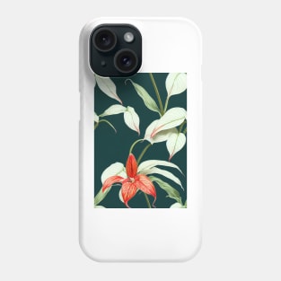 Botanical drawing of Anthurium Phone Case