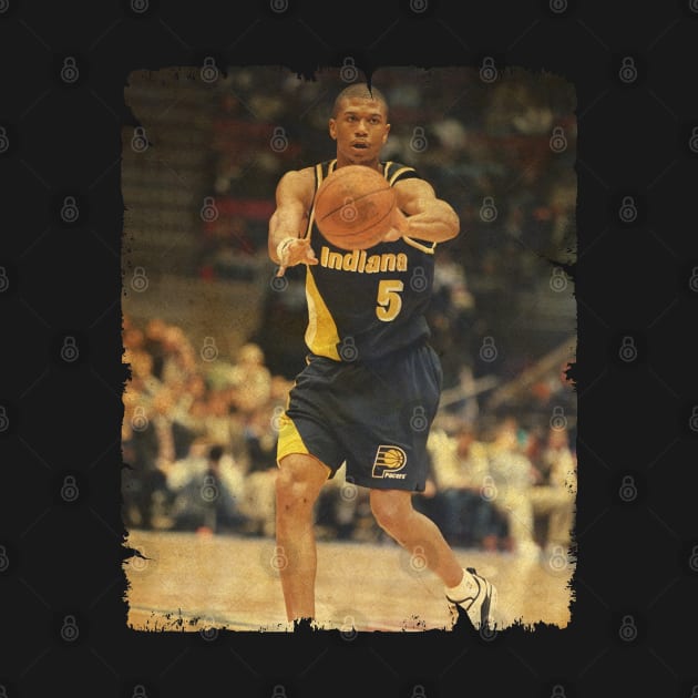 Jalen Rose /// Jalen Rose Vintage Design Of Basketball /// 70s by Statman Sports