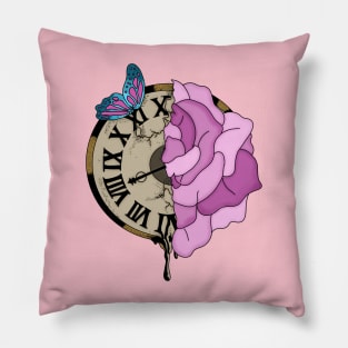 Rose clock Pillow