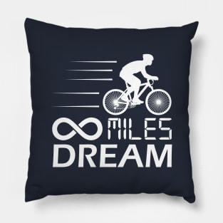 Cycling T Shirt Infinity Dream Bicycle Bike Pillow