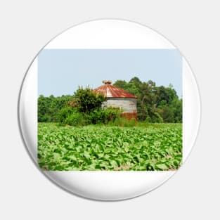 Silo In The Middle Of A Field Pin