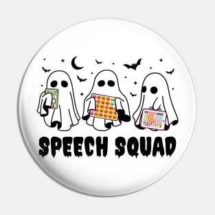 Speech Pathologist Halloween Speech Squad SLP Pin