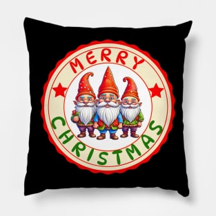Cute Christmas Gnomes Pillow