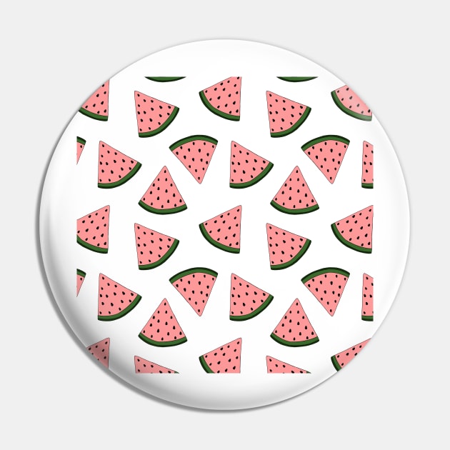 Cute watermelon hand drawn pattern Pin by bigmomentsdesign