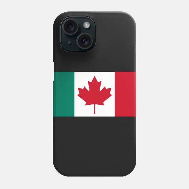 Canada - Italy Flag Mashup Phone Case by phneep