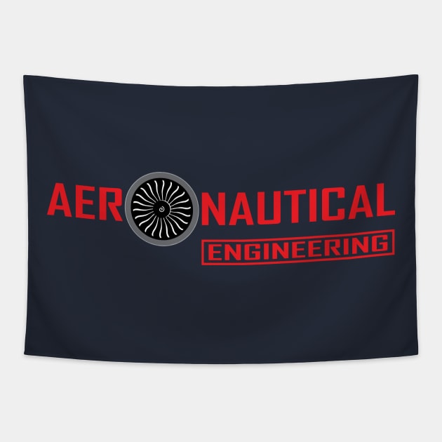 aeronautical engineering with turbine image Tapestry by PrisDesign99