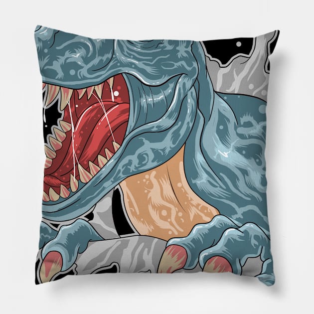 Dinosaur  T-Rex Pillow by STAR SHOP