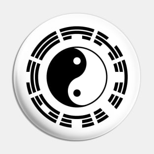 Yin Yang Trigram Third Culture Series Pin