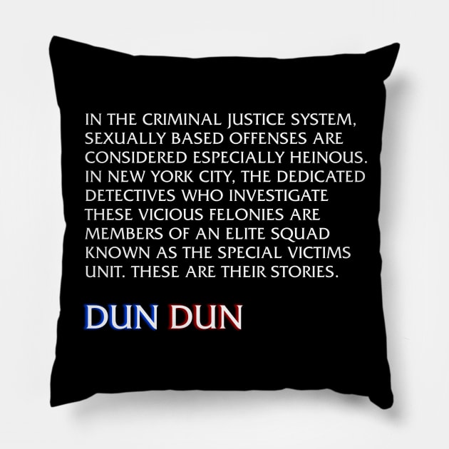 Law & Order SVU Pillow by PoeSquadron