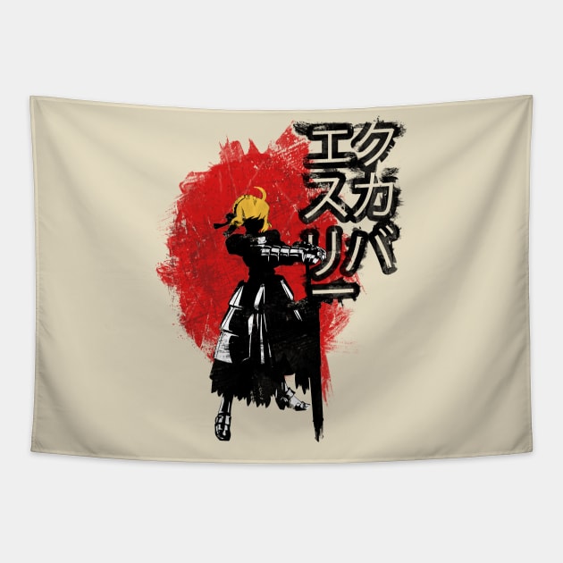 The Excalibur Holder Tapestry by petterart