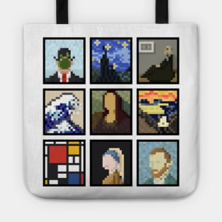 Famous Paintings pixel fan art Tote