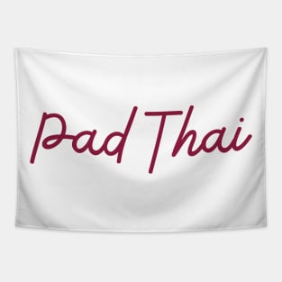 Pad Thai - maroon red Tapestry