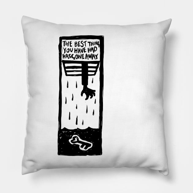 High and Dry Illustrated Lyrics Pillow by bangart