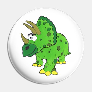 Timothy theTriceratops (Dinosaur No2) Pin