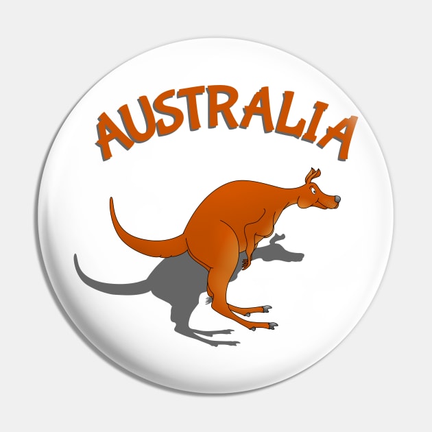 Kangaroo Australia Pin by mailboxdisco