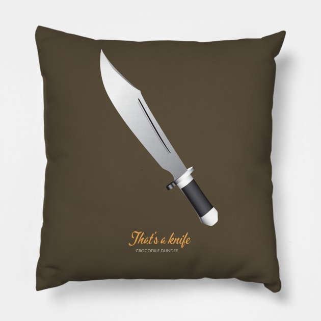 Crocodile Dundee - Alternative Movie Poster Pillow by MoviePosterBoy