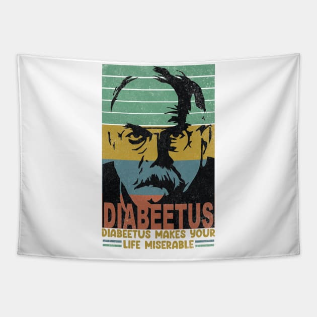 Diabeetus / Wilford Brimley - Vintage Style Design Tapestry by aidreamscapes