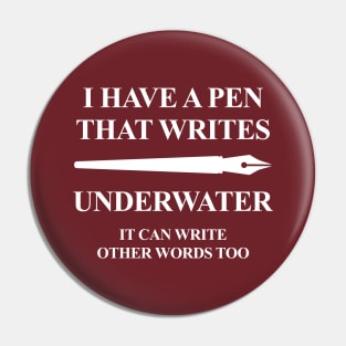 Pen Underwater Pin