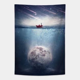 Searching For The Moon Tapestry