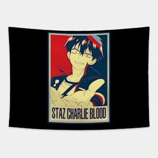 Staz the Vampire Boss Blood Anime Tribute Tee Tapestry