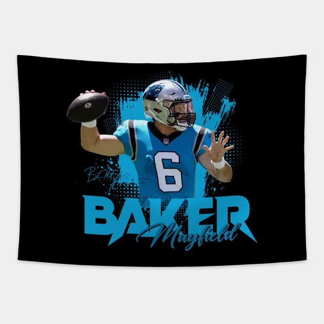 Baker Mayfield Tapestry by Juantamad