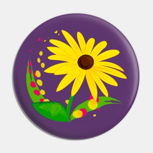 Artistic Flower Splash Pin