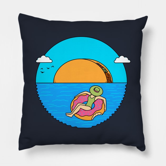 Taco Landscape Pillow by coffeeman