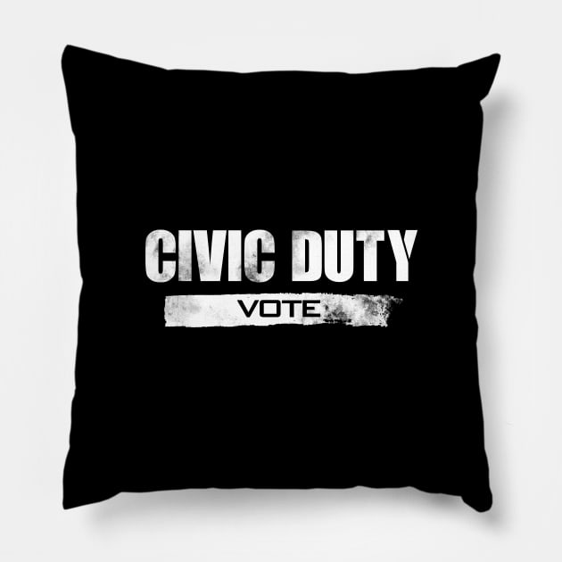 Civic Duty Black ops Pillow by jonah block