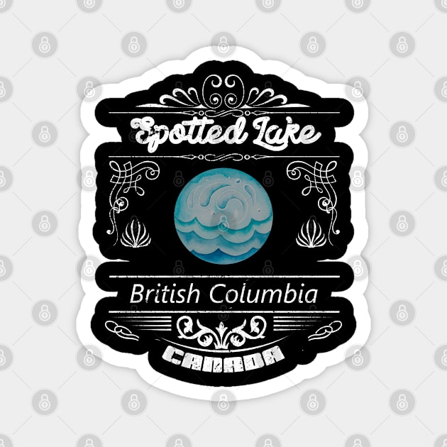 Spotted Lake British Columbia Canada Magnet by artsytee