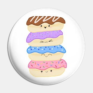 Chibi Kawaii Donuts Pin