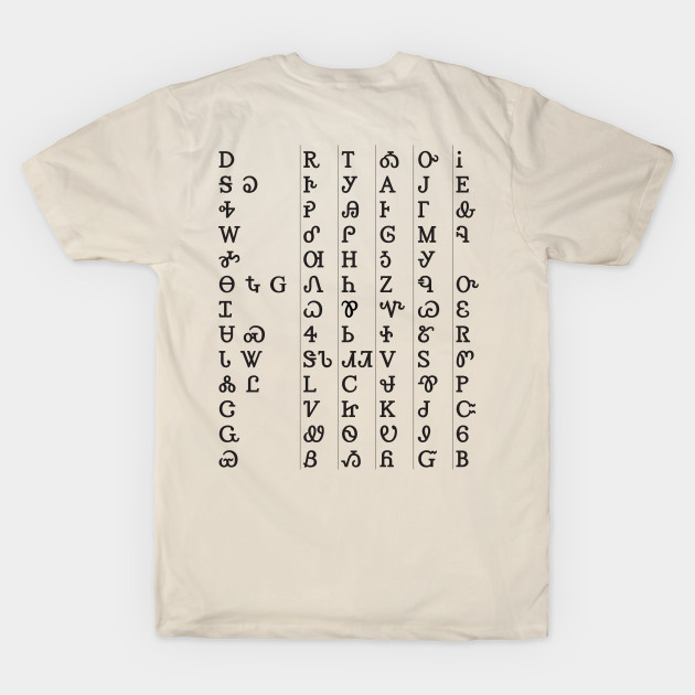 Inspired by a t-shirt the team is selling in Cherokee Syllabary