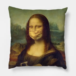 Mona Lisa mask Pillow