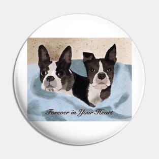 Beloved Boston Terriers Pin