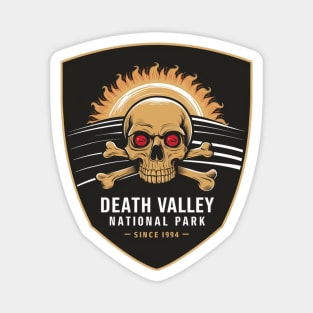 Death Valley National Park Skull Emblem Magnet