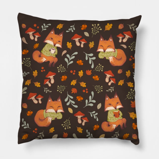 Hygge Fox Pillow by rikolaa