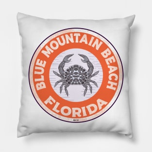 Blue Mountain Beach Florida Crab 30A 30 A Emerald Coast Walton County Pillow