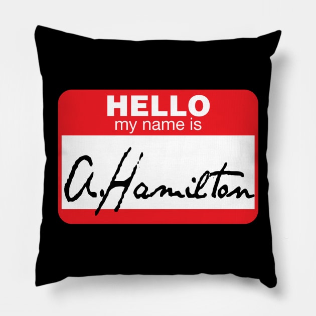 Hello!  My name is A. Hamilton Pillow by Catlore